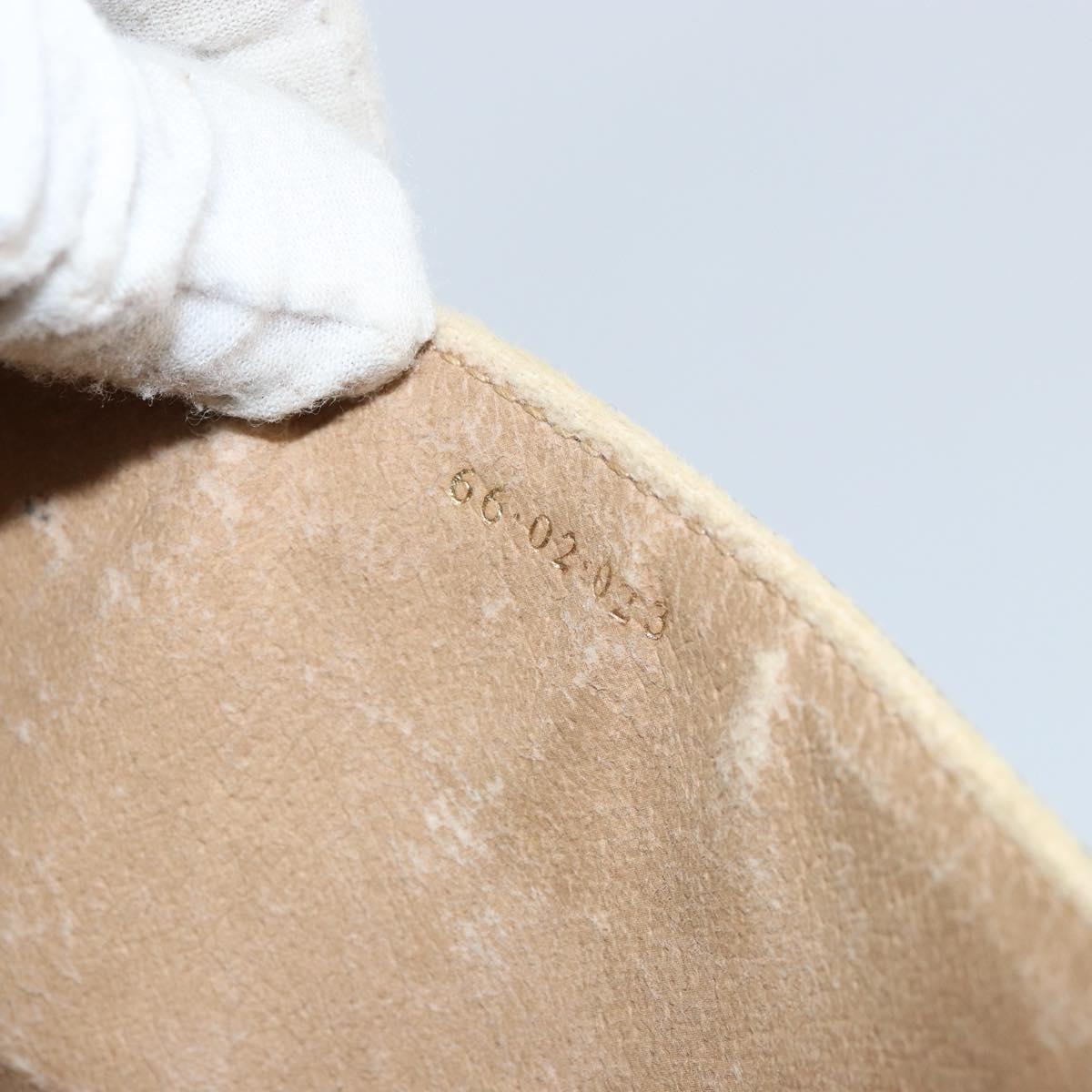 GUCCI GG Supreme Shoulder Bag PVC Beige Gold Auth ep11867