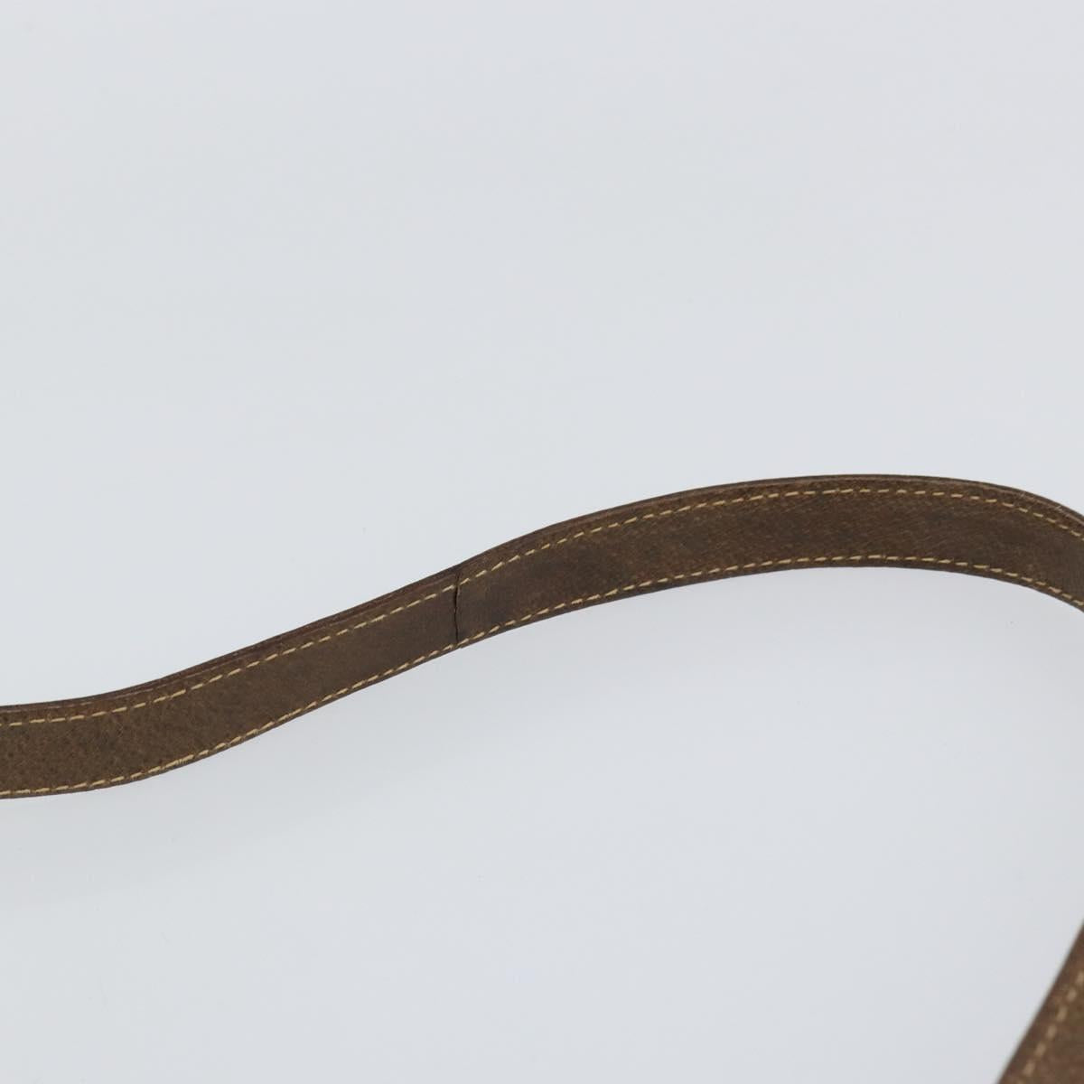 GUCCI GG Supreme Shoulder Bag PVC Beige Gold Auth ep11867