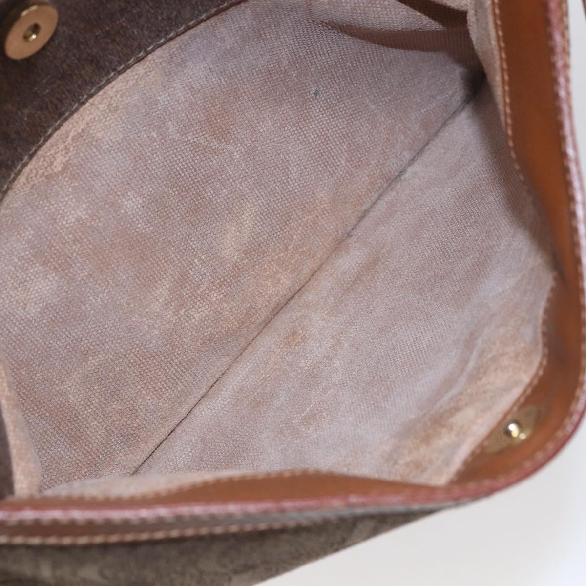 GUCCI Shoulder Bag Canvas Leather Beige Gold 007 115 0162 Auth ep11872