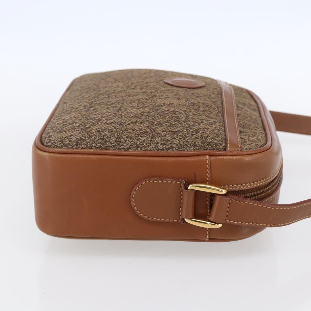 GUCCI Shoulder Bag Canvas Leather Beige Gold 007 115 0162 Auth ep11872