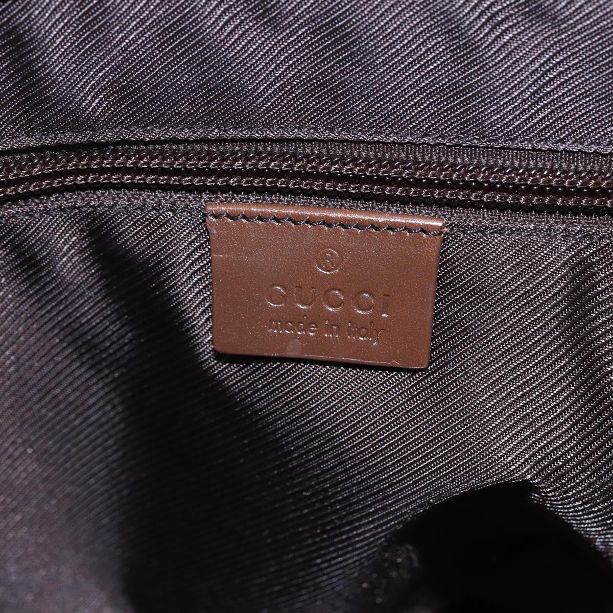 GUCCI GG Canvas Tote Bag Beige Silver 019 0493 Auth ep11885