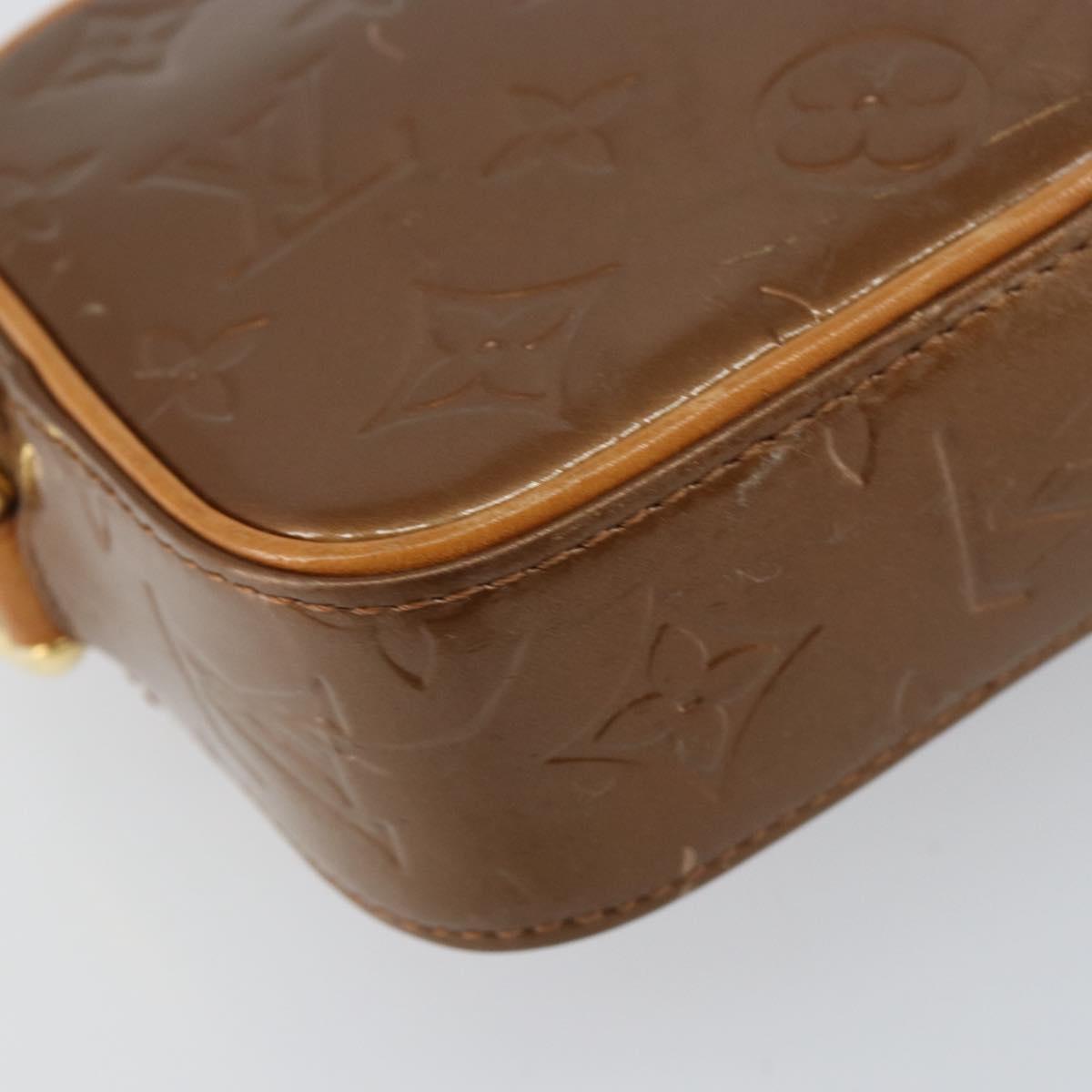 LOUIS VUITTON Monogram Vernis Christy MM Bag Bronze M91109 LV Auth ep11886