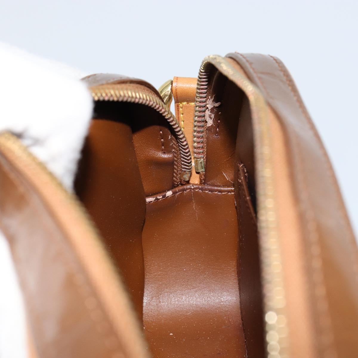 LOUIS VUITTON Monogram Vernis Christy MM Bag Bronze M91109 LV Auth ep11886