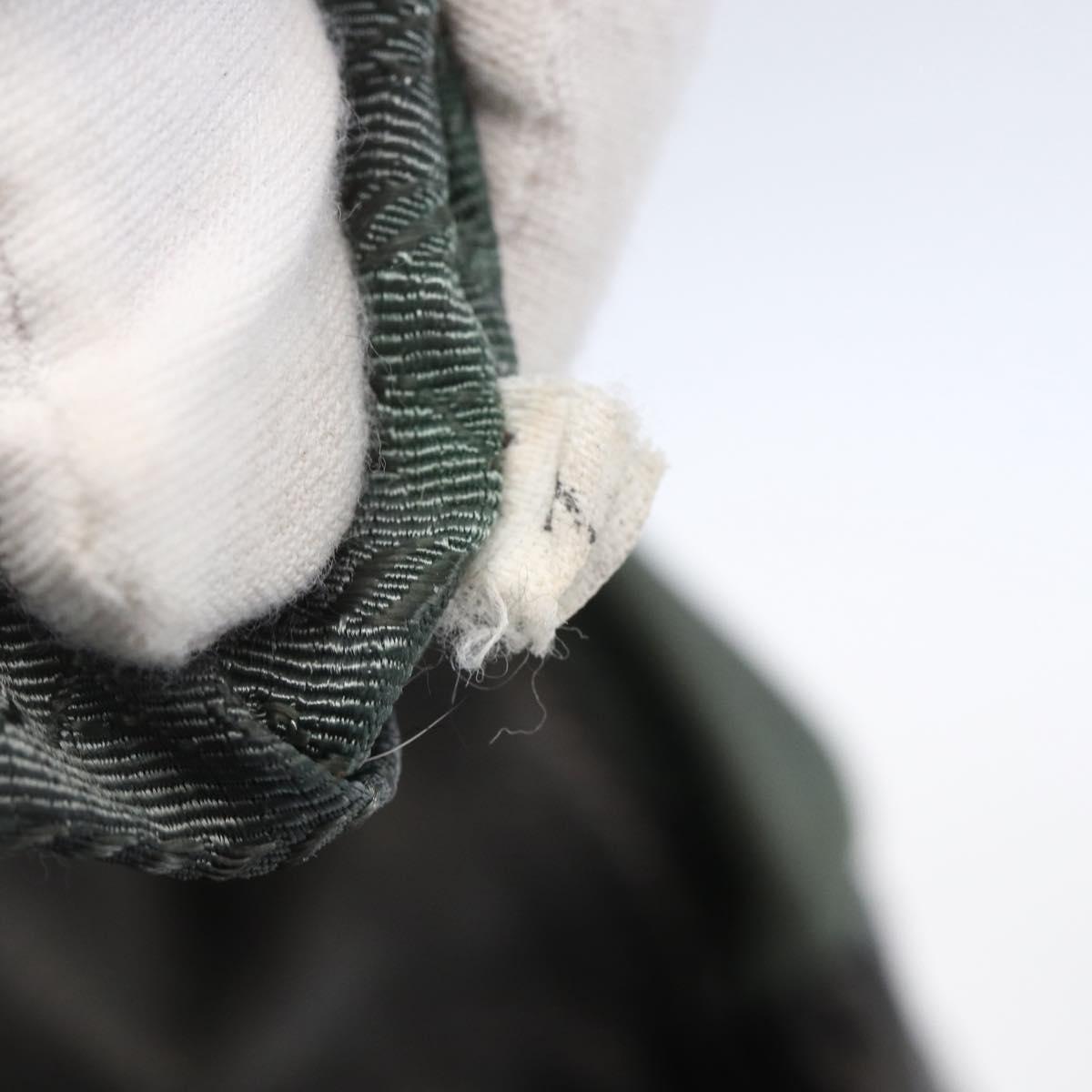 PRADA Hand Bag Leather Gray Silver Auth ep11888