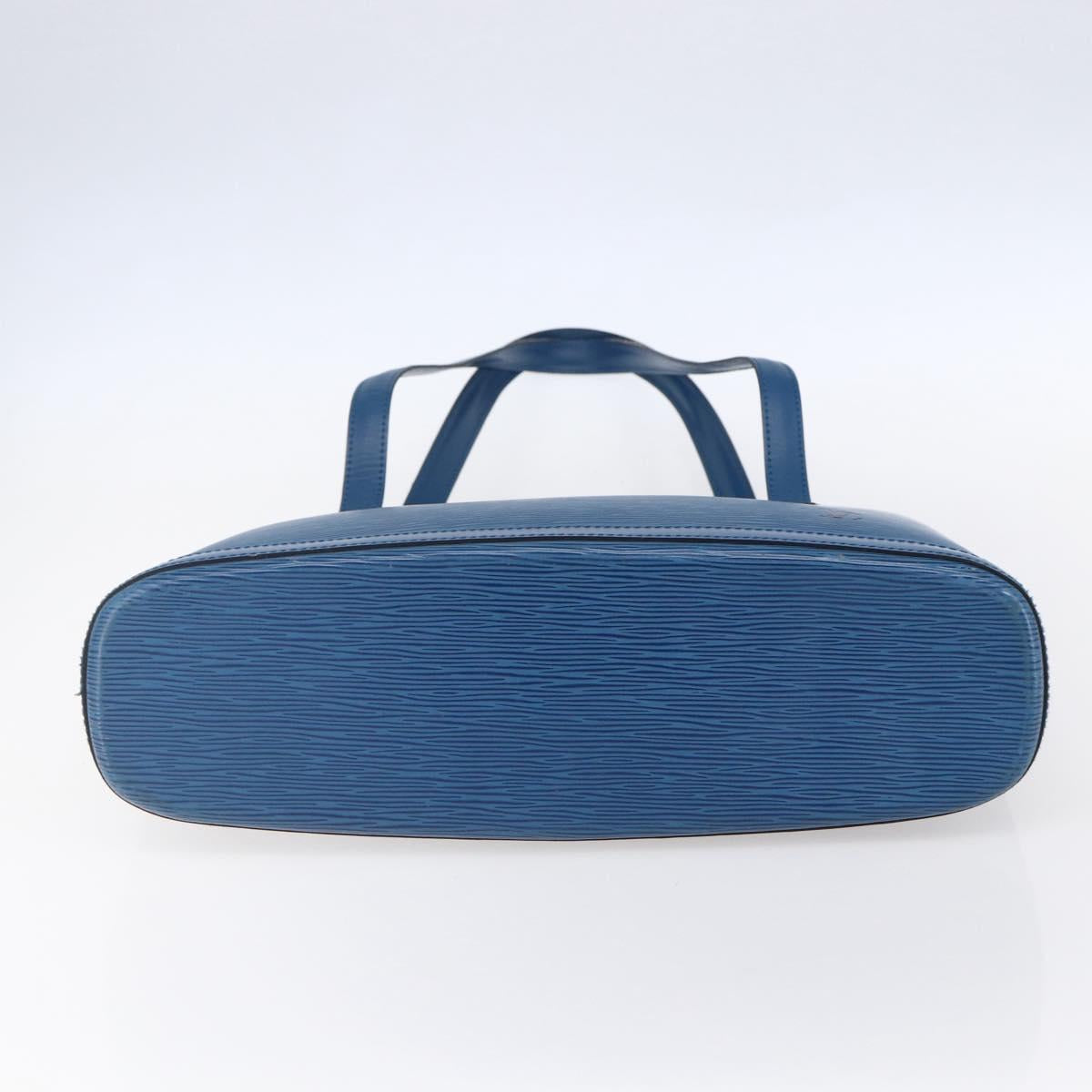 LOUIS VUITTON Epi Lussac Shoulder Bag Blue M52285 LV Auth ep11892