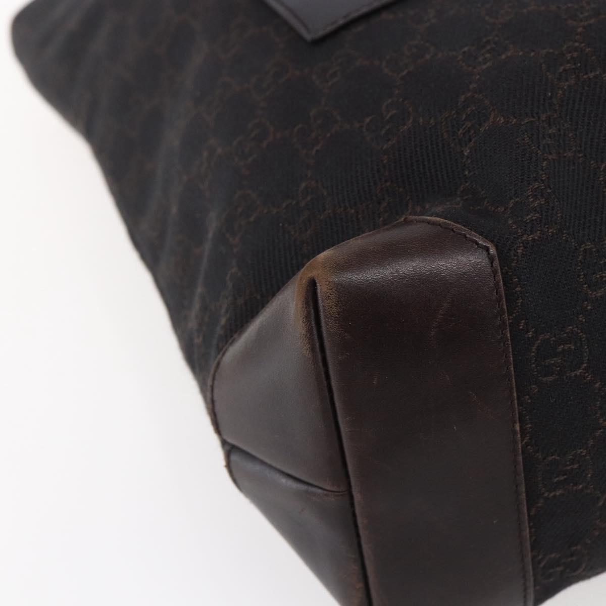 GUCCI GG Canvas Tote Bag Dark Brown 28892 00 Auth ep11898