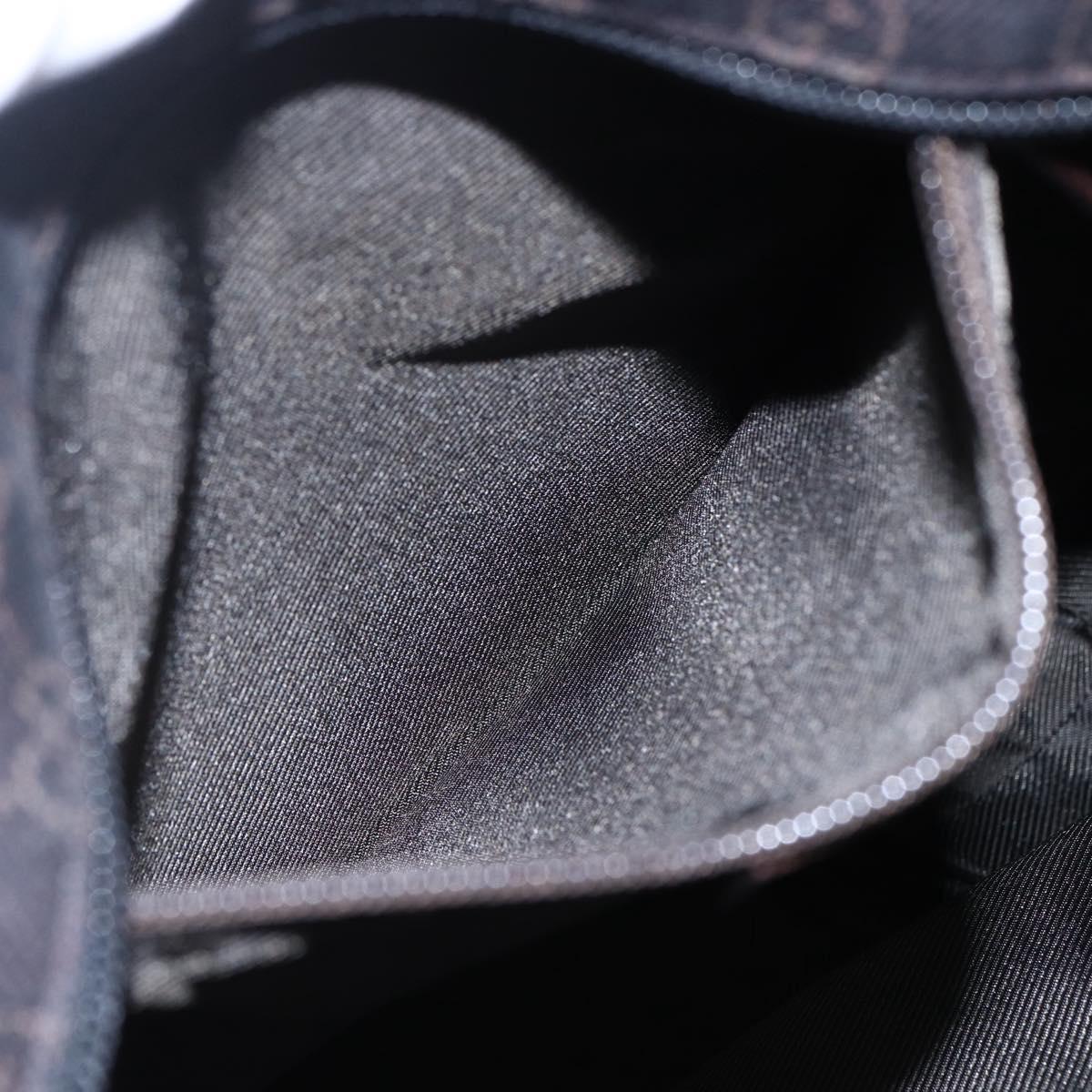 GUCCI GG Canvas Tote Bag Dark Brown 28892 00 Auth ep11898