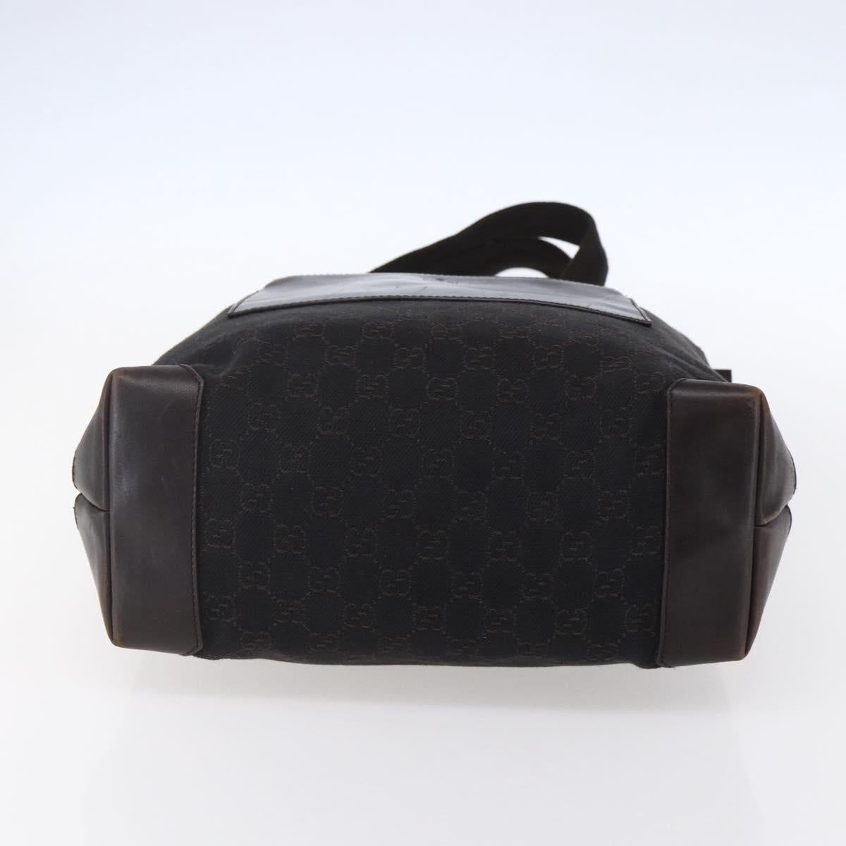 GUCCI GG Canvas Tote Bag Dark Brown 28892 00 Auth ep11898