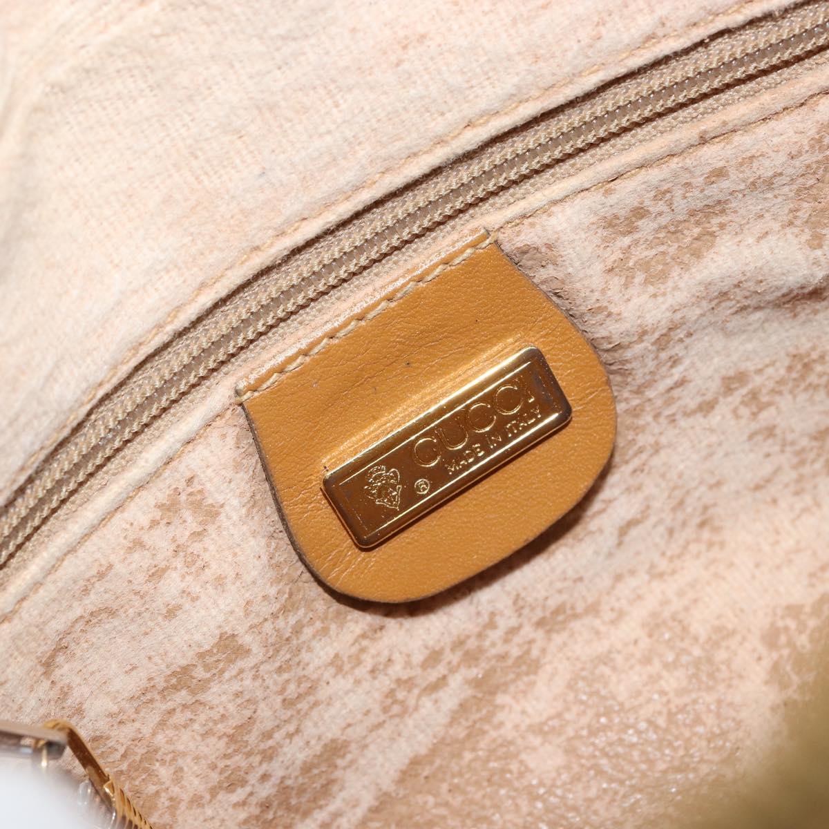 GUCCI Micro GG Supreme Shoulder Bag PVC Gold Beige 007 084 0092 Auth ep11900