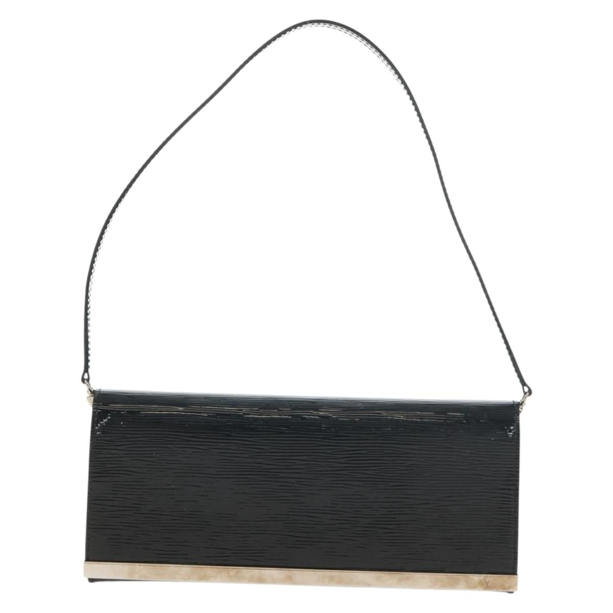 LOUIS VUITTON Electric Epi Pochette Sevigne Bag Black M4055N LV Auth ep11924