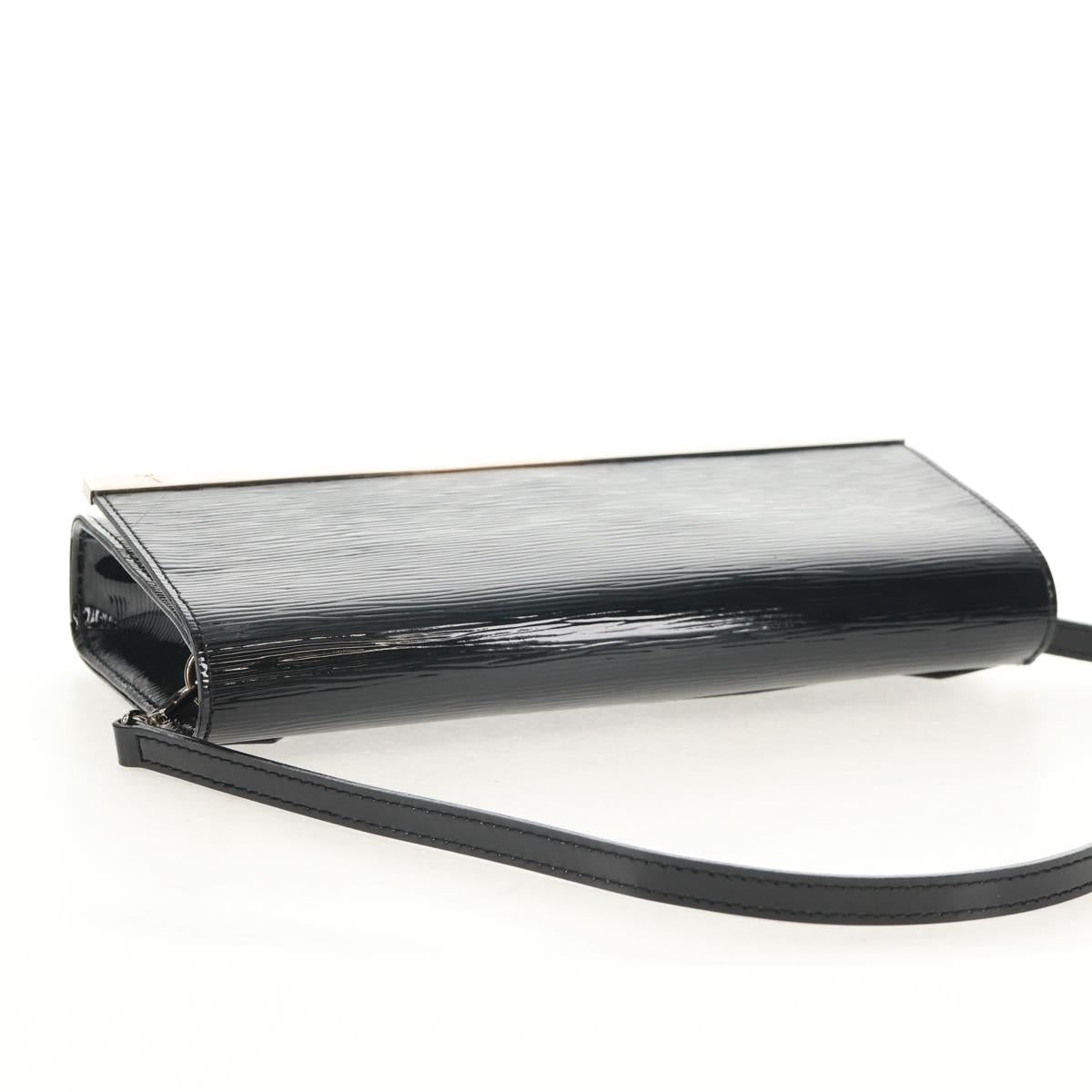 LOUIS VUITTON Electric Epi Pochette Sevigne Bag Black M4055N LV Auth ep11924