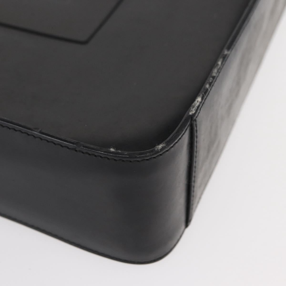 GUCCI Shoulder Bag Patent leather Black Silver 001 3032 Auth ep11927