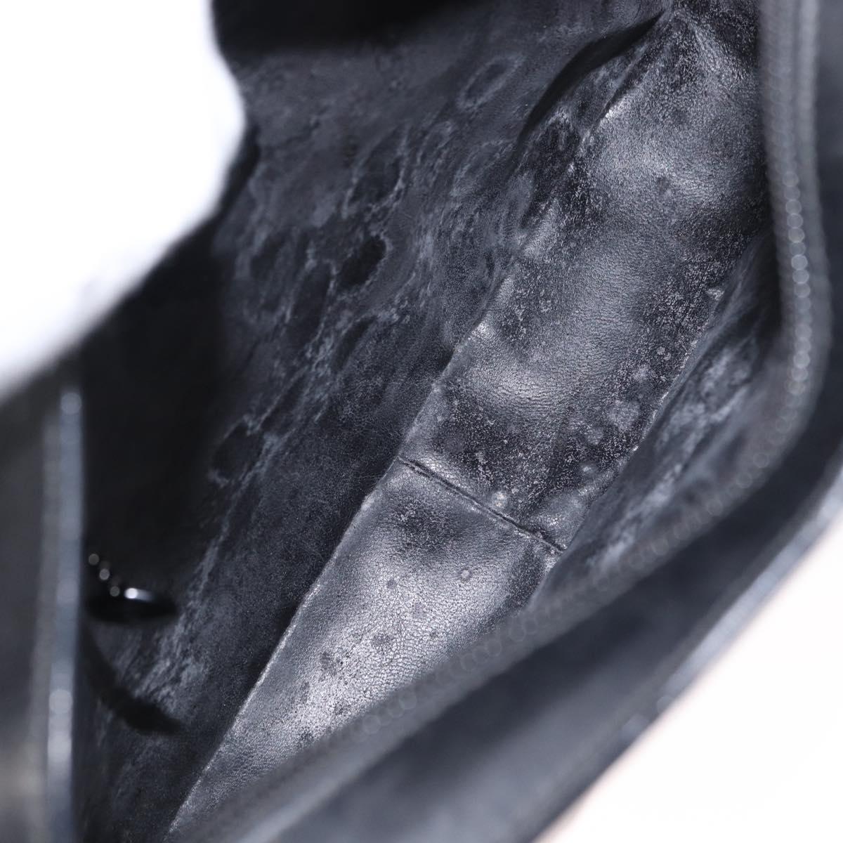 GUCCI Shoulder Bag Patent leather Black Silver 001 3032 Auth ep11927