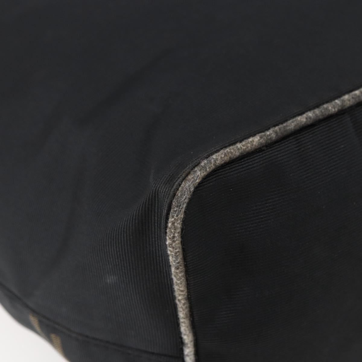 FENDI Hand Bag Nylon Black Auth ep11928