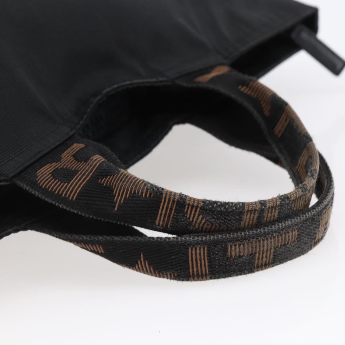 FENDI Hand Bag Nylon Black Auth ep11928