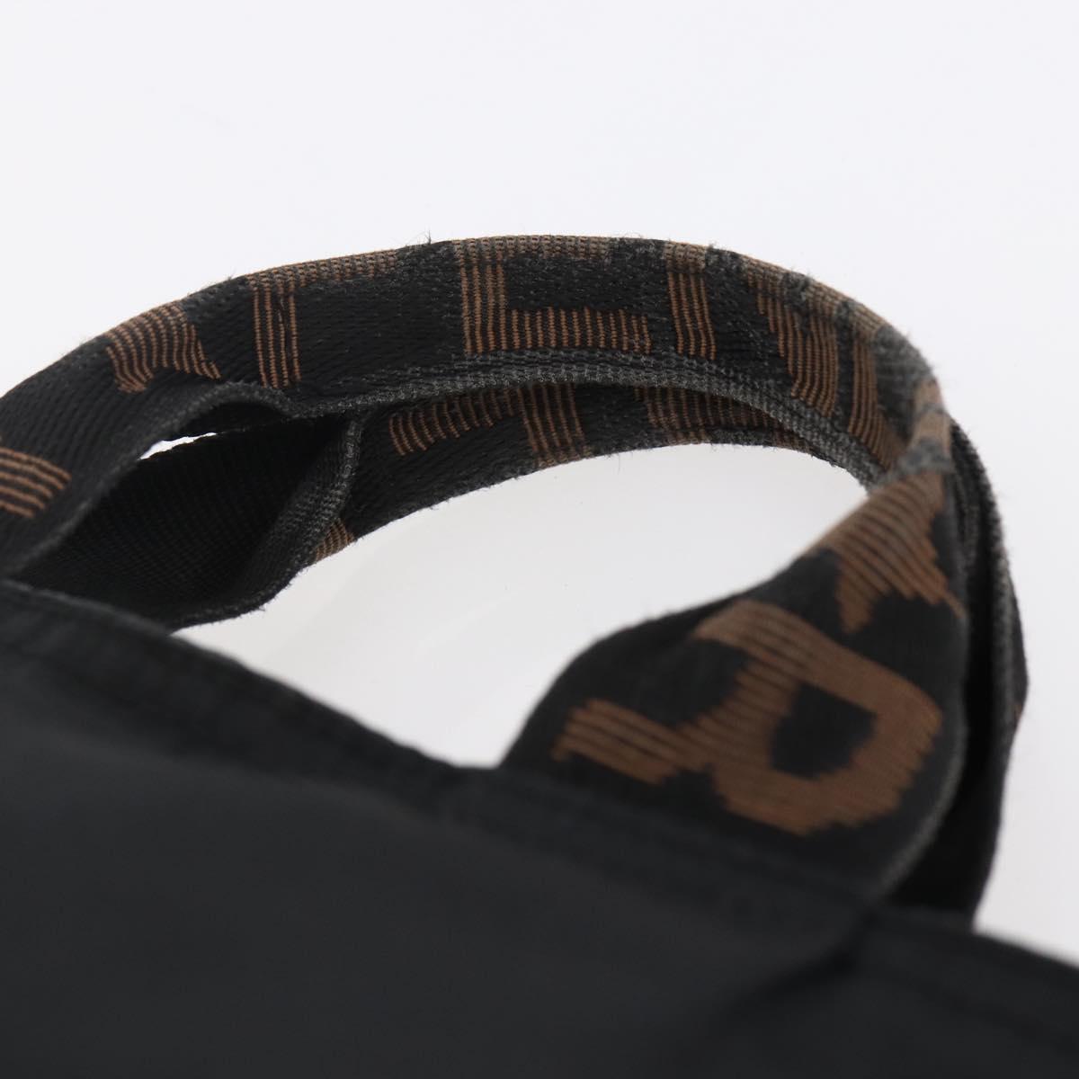 FENDI Hand Bag Nylon Black Auth ep11928