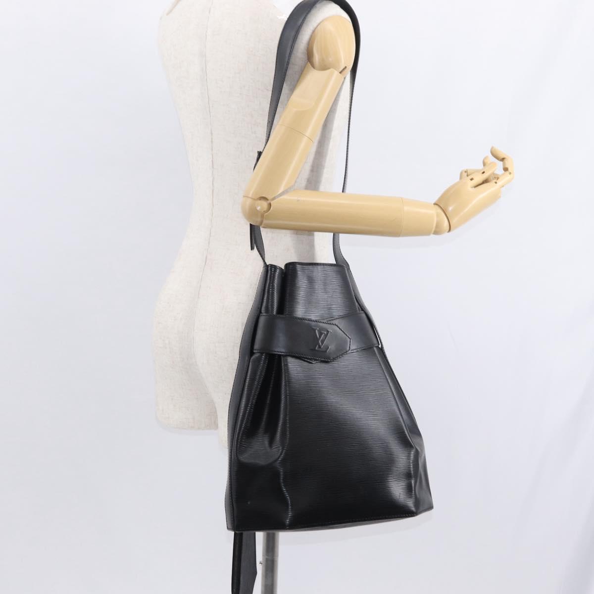 LOUIS VUITTON Epi Sac Depaule GM Shoulder Bag Black M80155 LV Auth ep11935