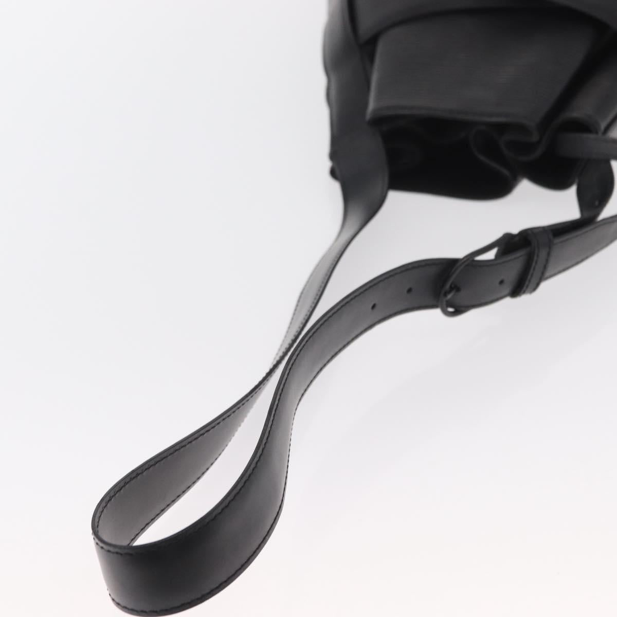 LOUIS VUITTON Epi Sac Depaule GM Shoulder Bag Black M80155 LV Auth ep11935