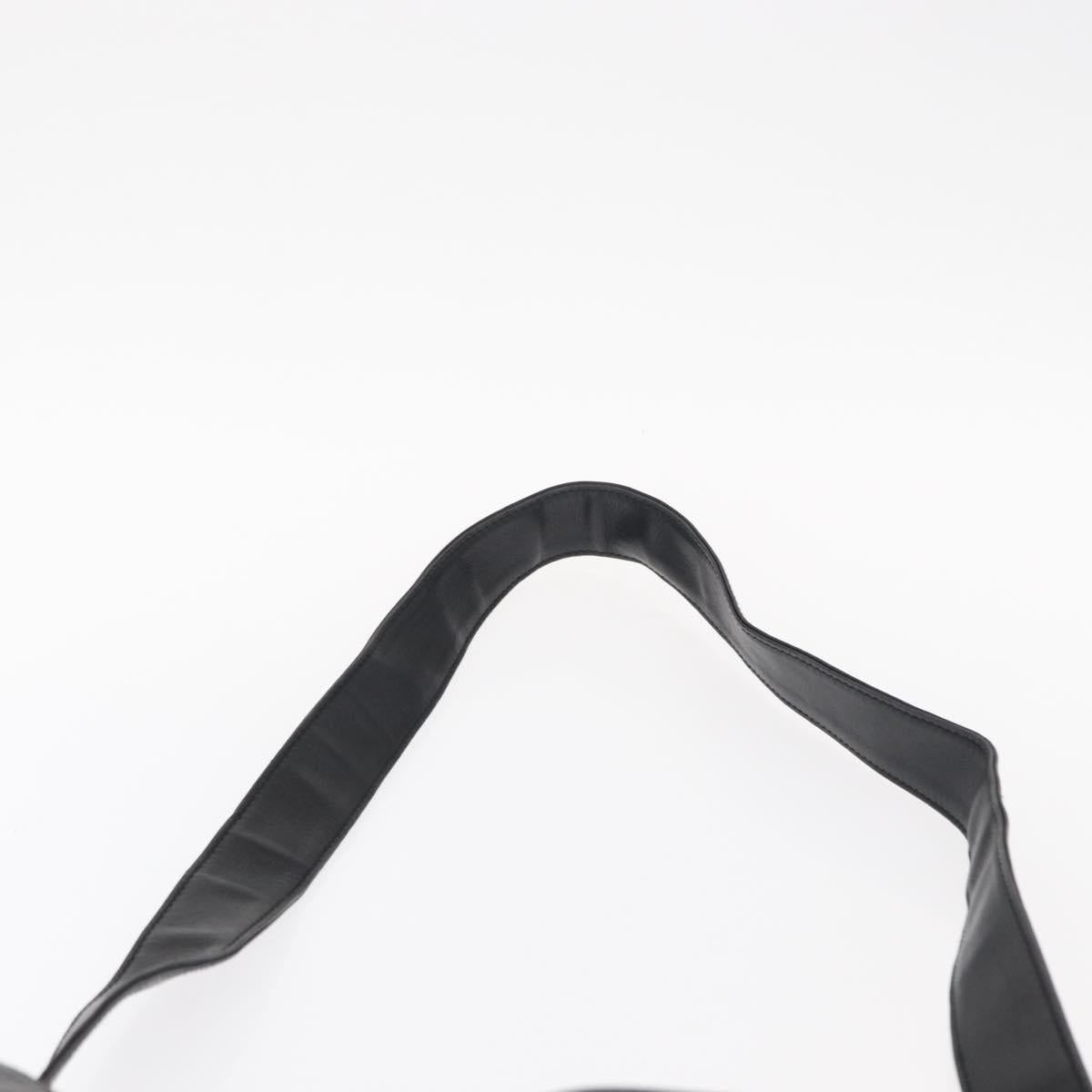 GUCCI Bamboo Shoulder Bag Leather 2way Black 001 1638 2404 Auth ep11956