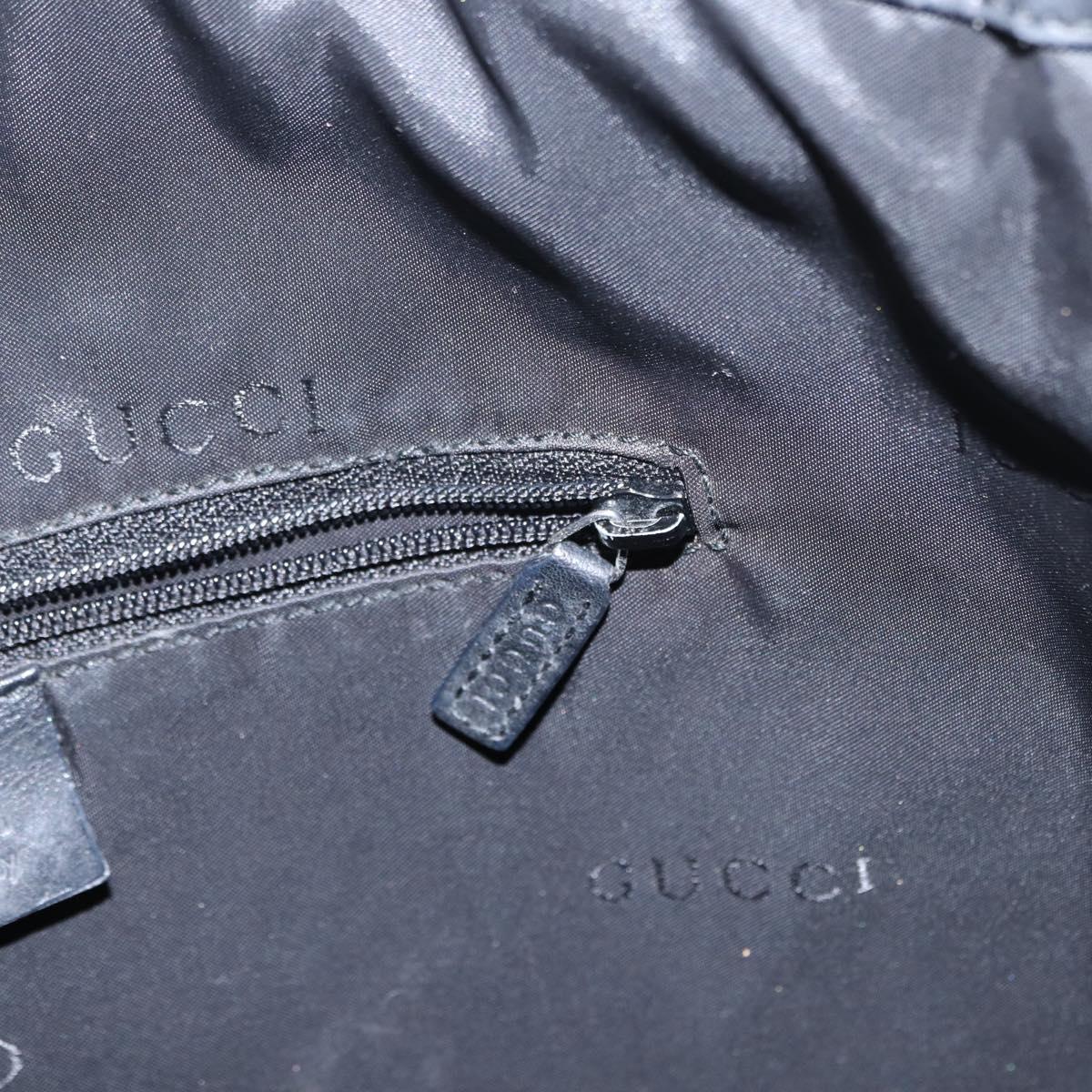 GUCCI Bamboo Shoulder Bag Leather 2way Black 001 1638 2404 Auth ep11956