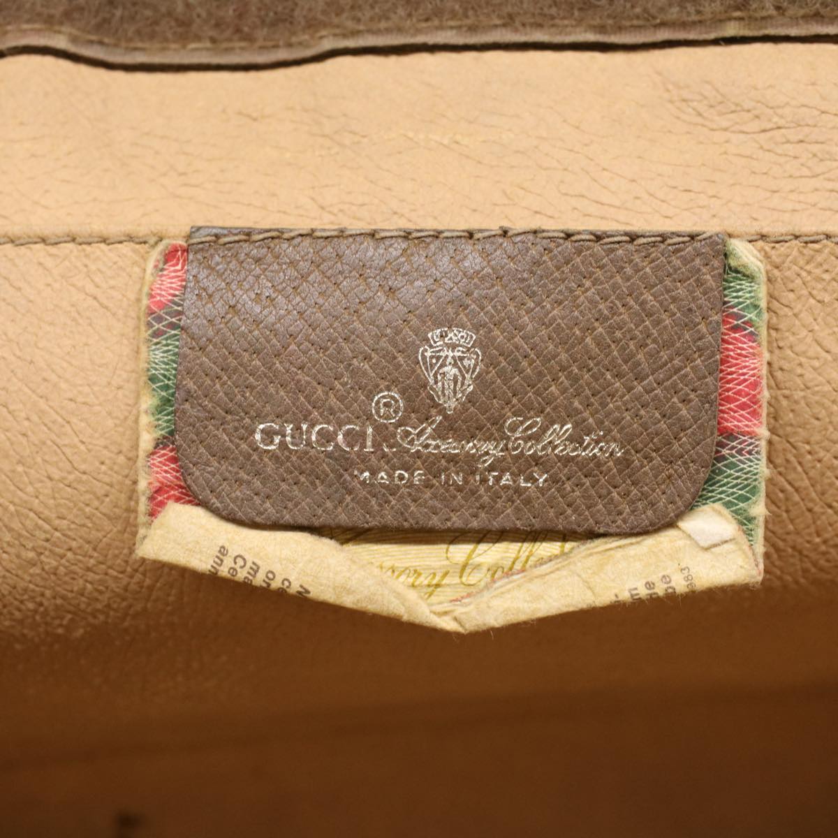 GUCCI GG Canvas Web Sherry Line Clutch Bag Beige Red 5601012 Auth ep1196