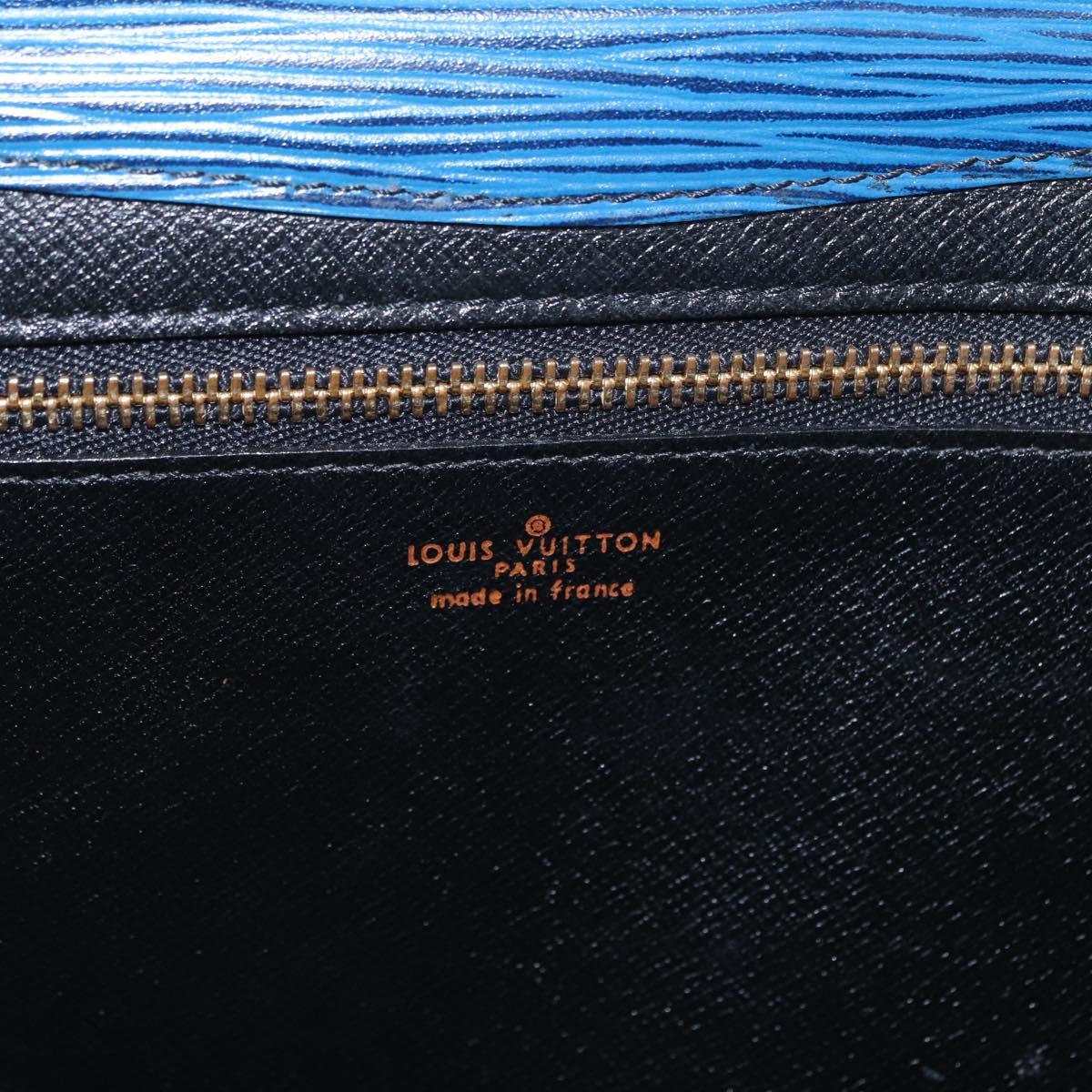 LOUIS VUITTON Epi Art Deco Clutch Bag Blue M52635 LV Auth ep11964