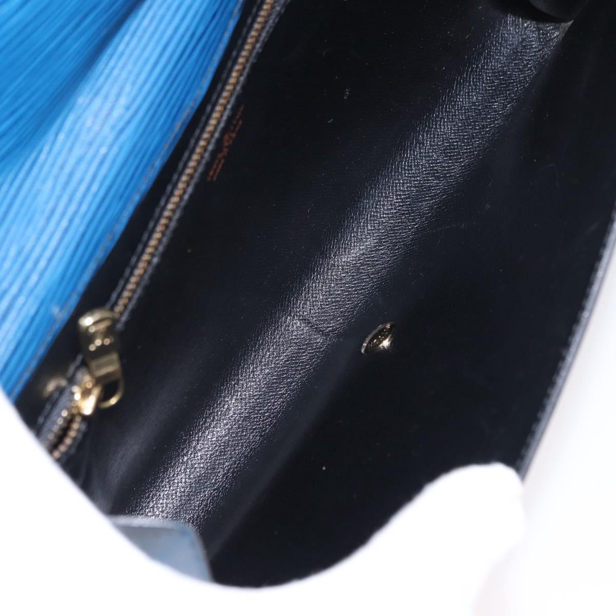 LOUIS VUITTON Epi Art Deco Clutch Bag Blue M52635 LV Auth ep11964