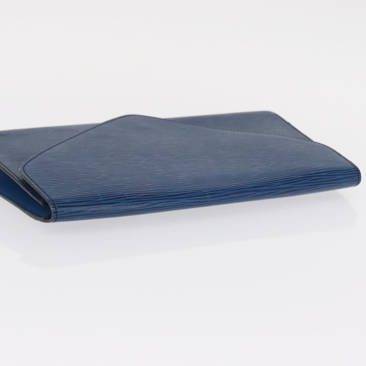 LOUIS VUITTON Epi Art Deco Clutch Bag Blue M52635 LV Auth ep11964