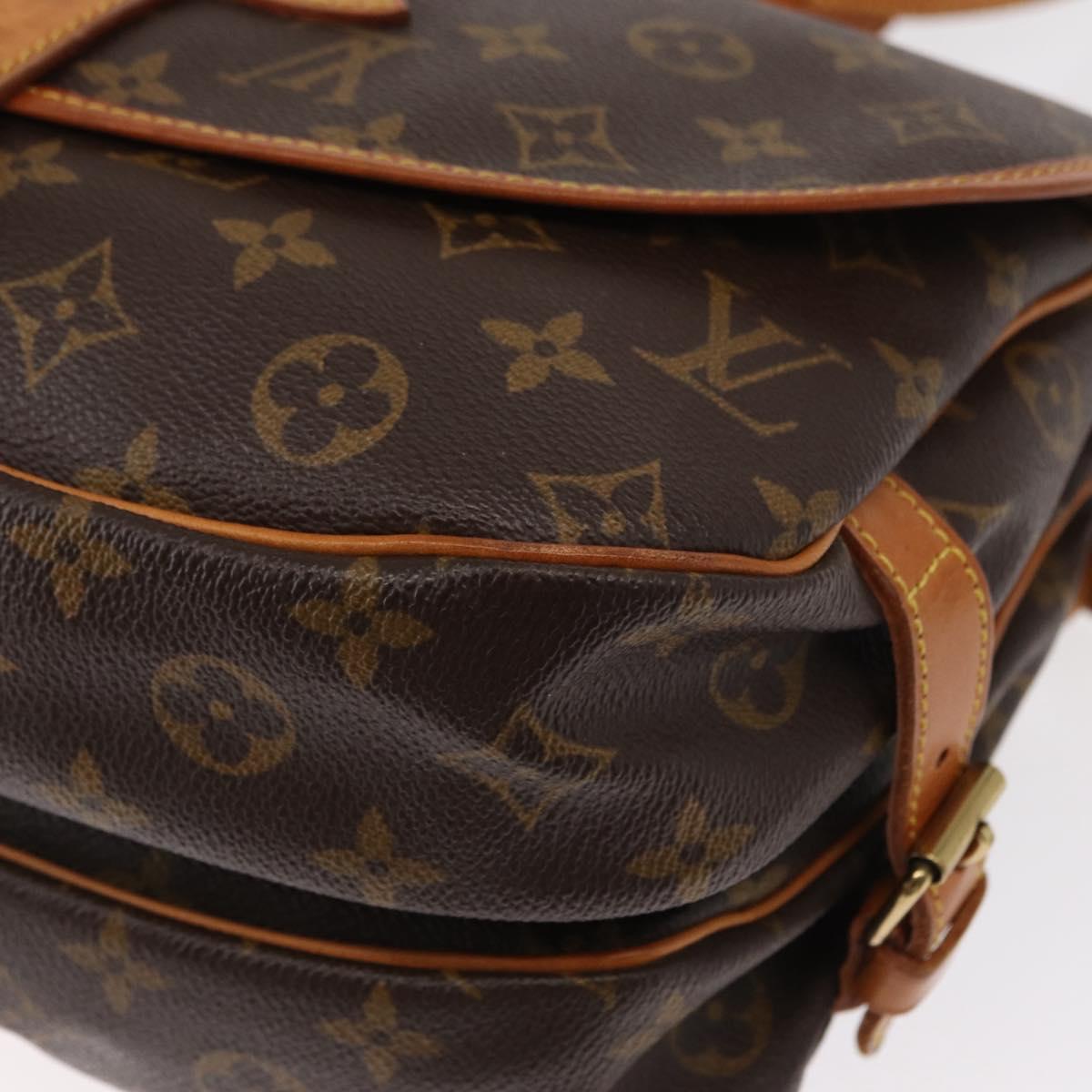 LOUIS VUITTON Monogram Saumur MM Shoulder Bag M40710 LV Auth ep11978