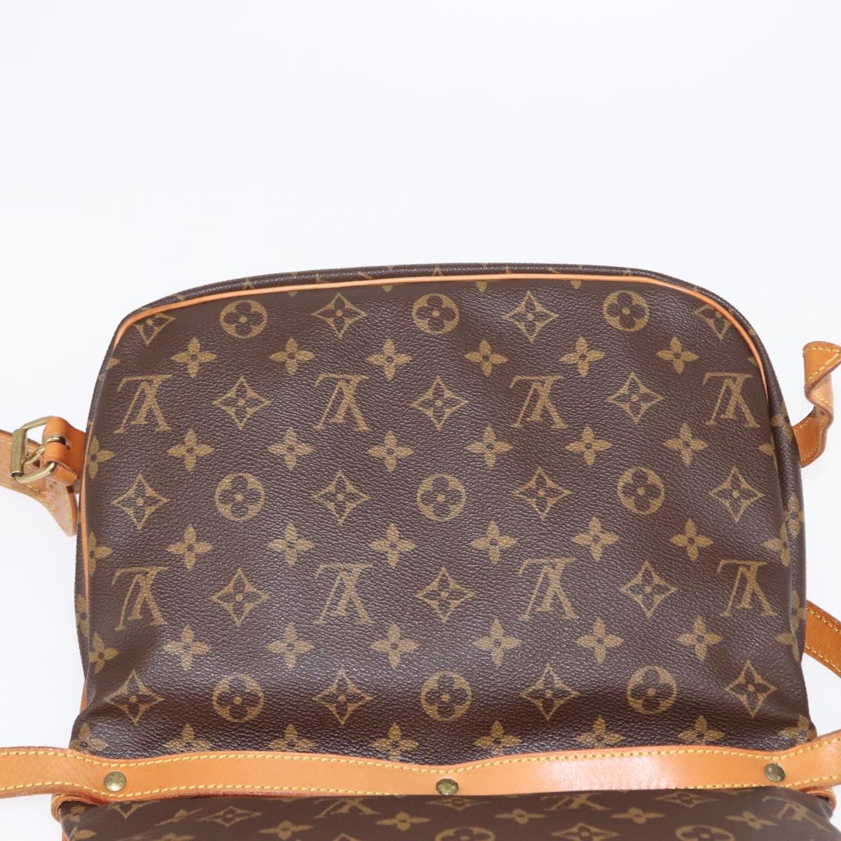 LOUIS VUITTON Monogram Saumur MM Shoulder Bag M40710 LV Auth ep11978