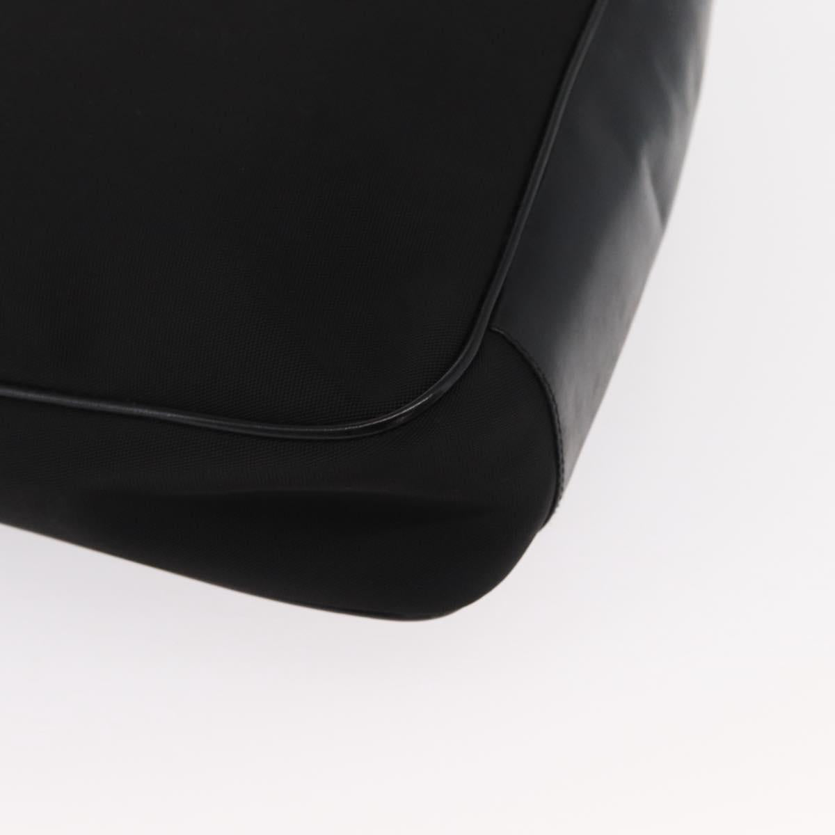 GUCCI Bamboo Shoulder Bag Nylon 2way Black Silver 001 1638 Auth ep11989