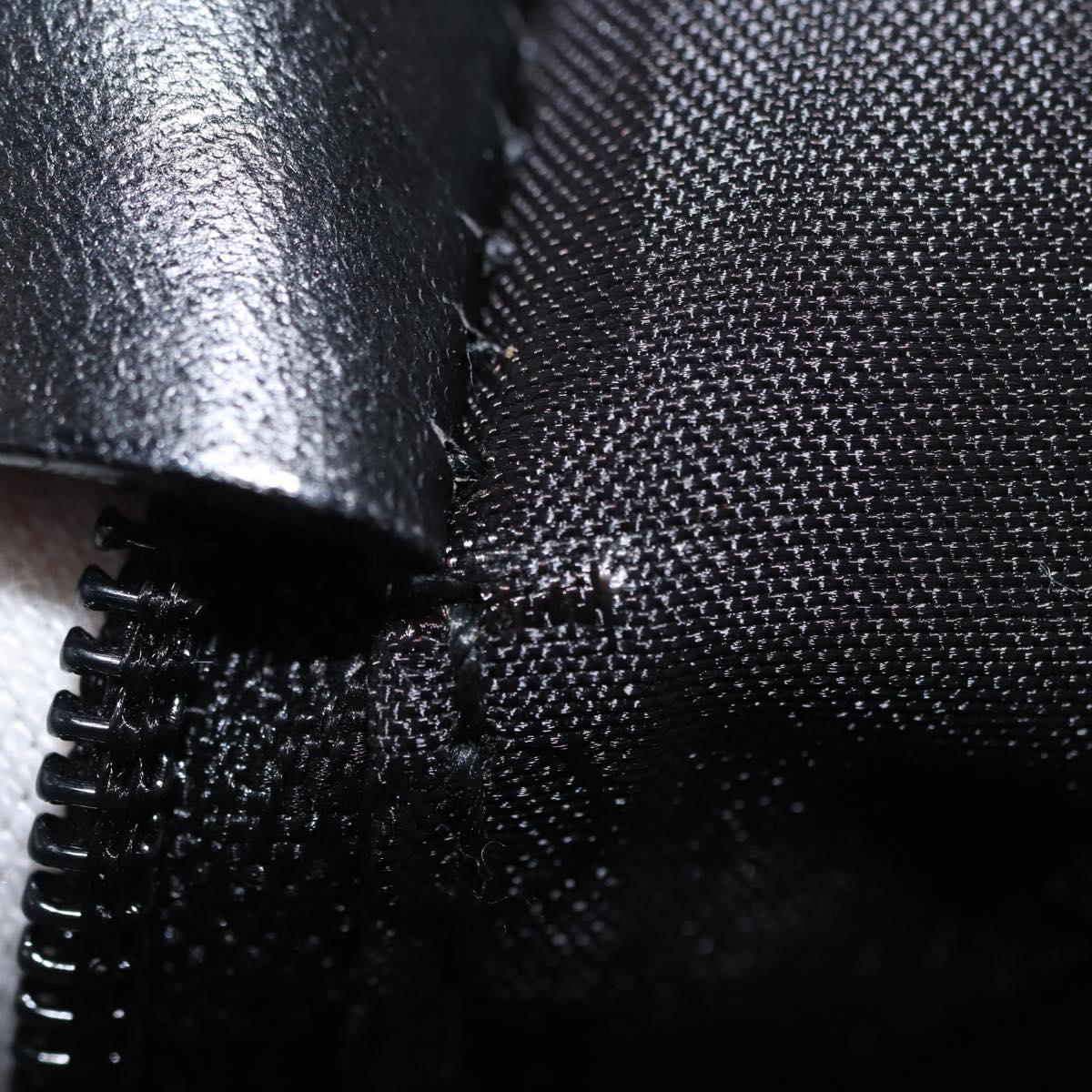 GUCCI Bamboo Shoulder Bag Nylon 2way Black Silver 001 1638 Auth ep11989