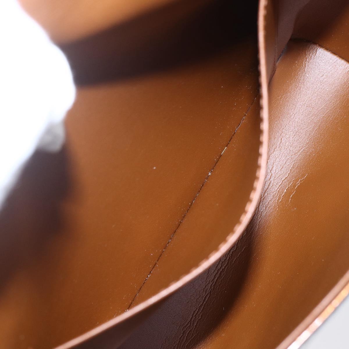 LOUIS VUITTON Monogram Vernis Thompson Street Bag Bronze M91124 LV Auth ep12004