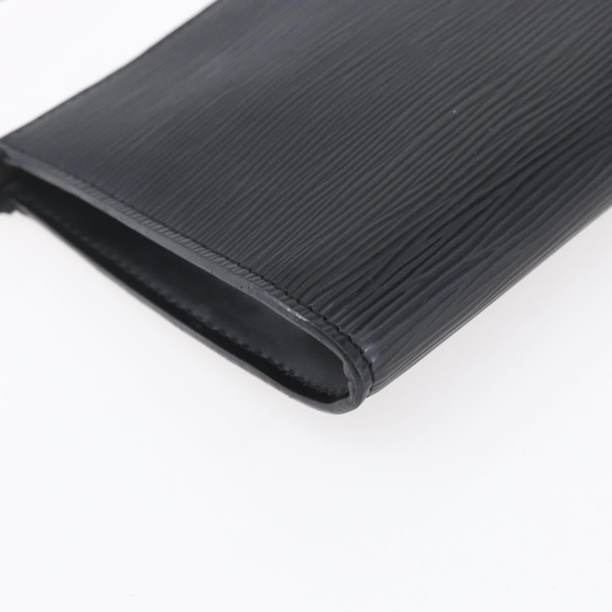 LOUIS VUITTON Epi Pochette Accessoires Pouch Black M52982 LV Auth ep12012