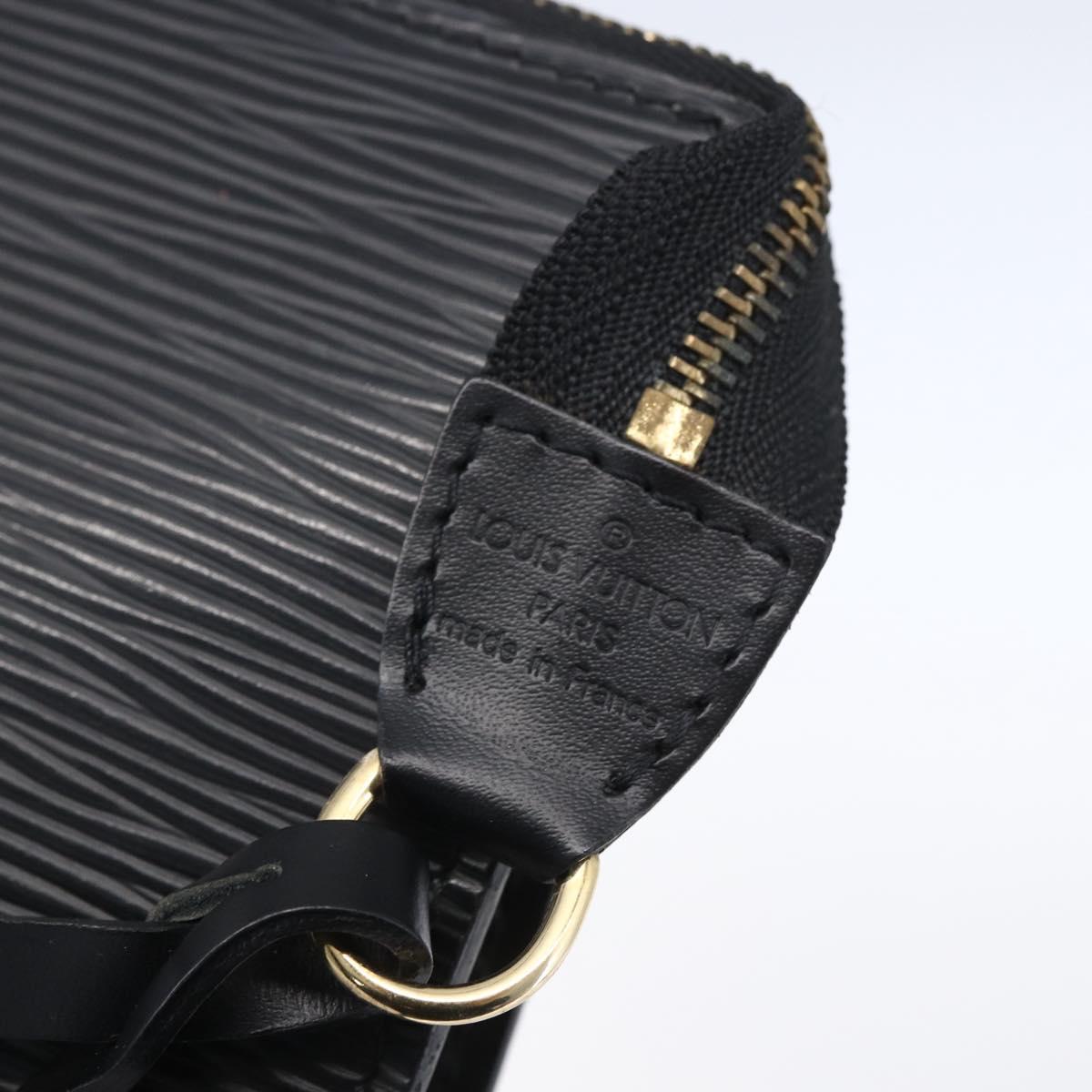 LOUIS VUITTON Epi Pochette Accessoires Pouch Black M52982 LV Auth ep12012