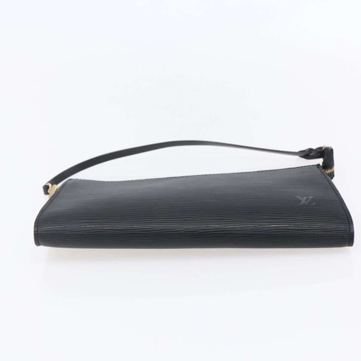 LOUIS VUITTON Epi Pochette Accessoires Pouch Black M52982 LV Auth ep12012
