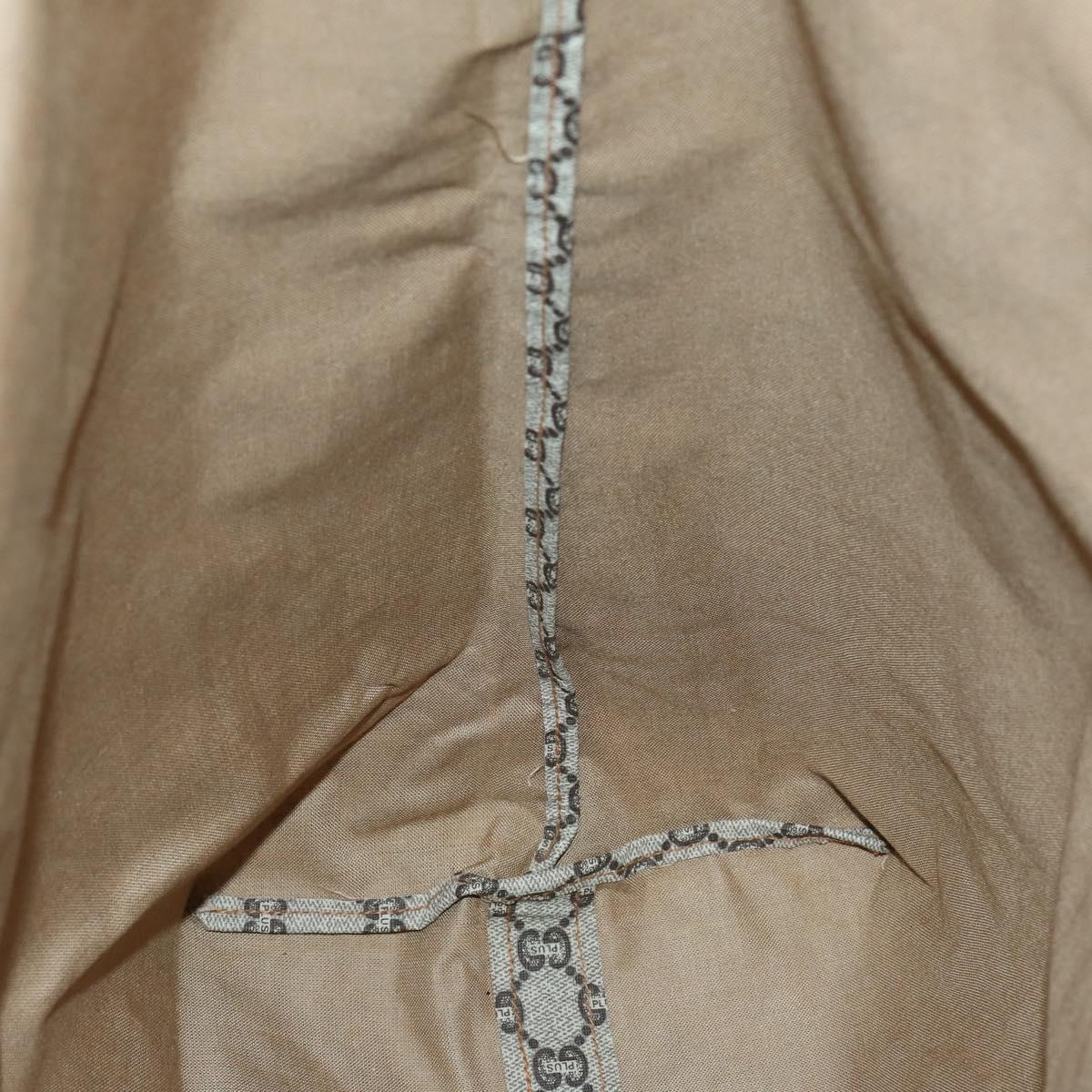 GUCCI GG Plus Supreme Web Sherry Line Boston Bag PVC Beige Auth ep12016