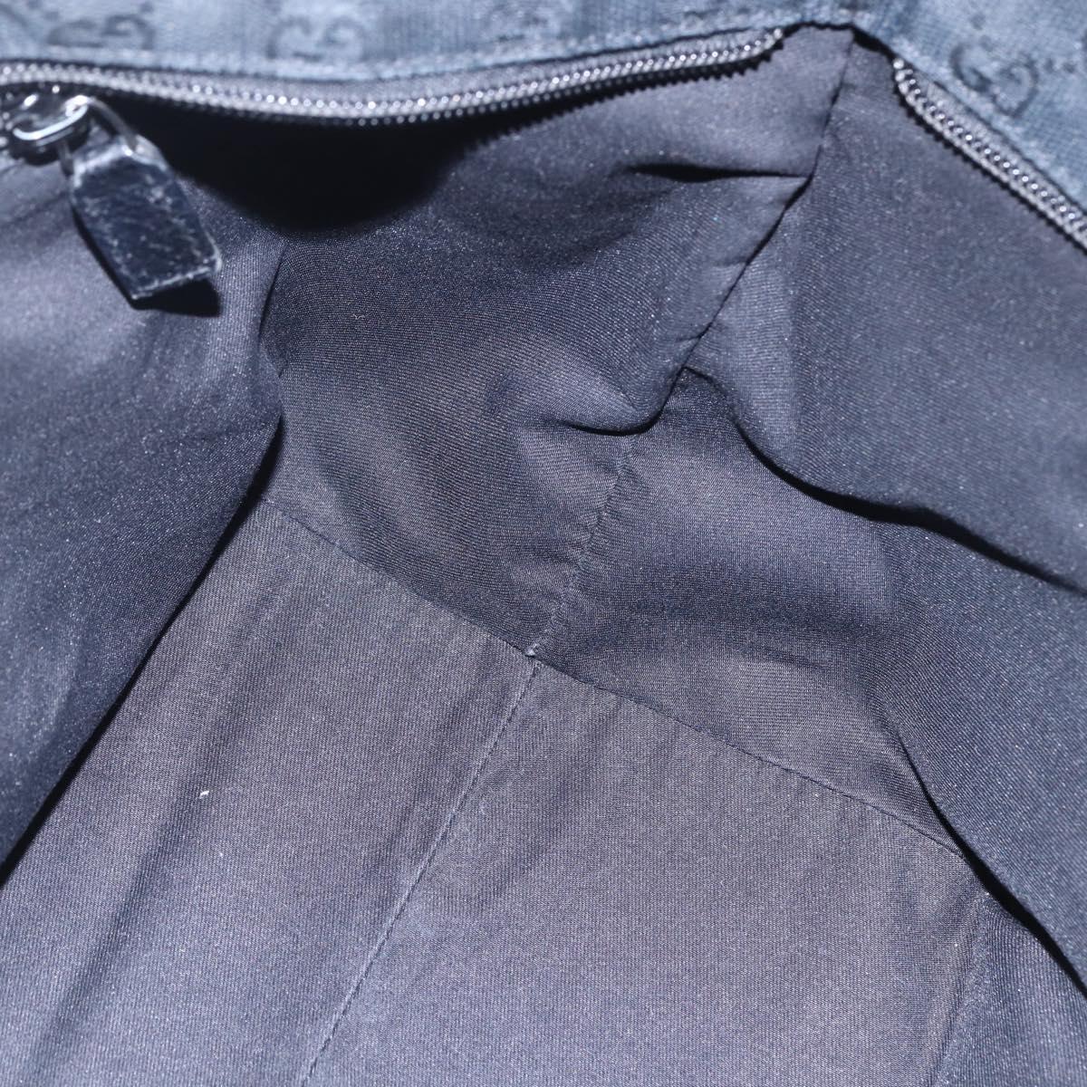 GUCCI GG Canvas Web Sherry Line Hand Bag Black Red 131228 Auth ep12019