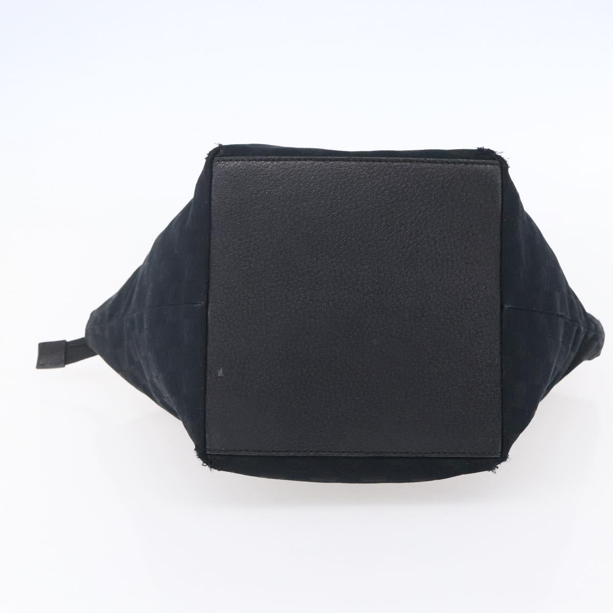 GUCCI GG Canvas Web Sherry Line Hand Bag Black Red 131228 Auth ep12019