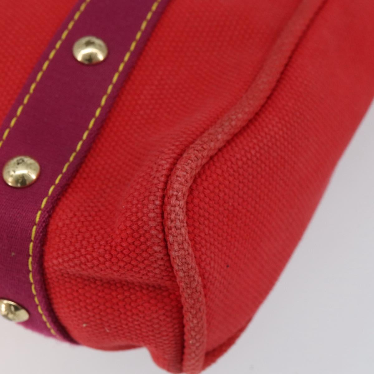 LOUIS VUITTON Antigua Cabas MM Tote Bag Red M40034 LV Auth ep12022