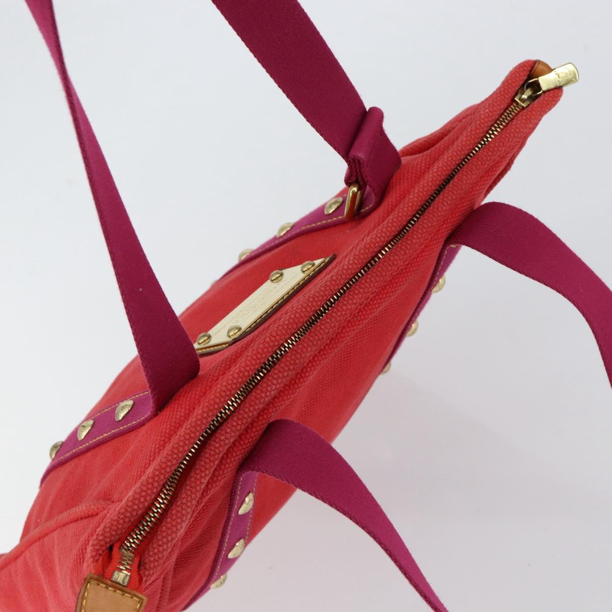 LOUIS VUITTON Antigua Cabas MM Tote Bag Red M40034 LV Auth ep12022