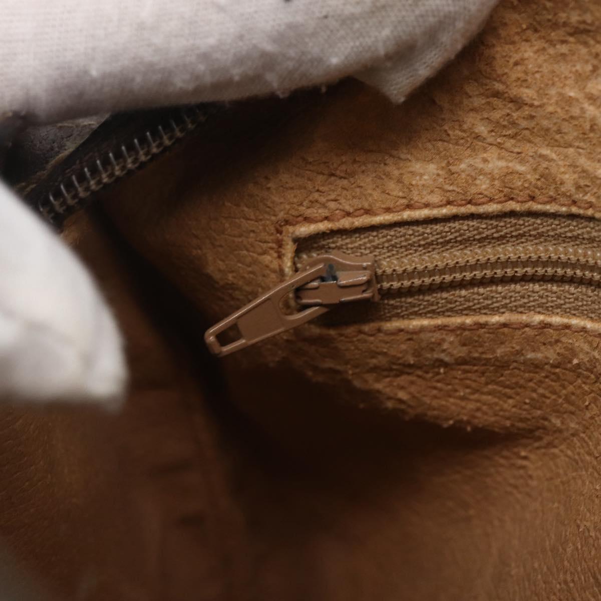 GUCCI GG Supreme Web Sherry Line Bag PVC Beige Gold 89 02 017 Auth ep12029