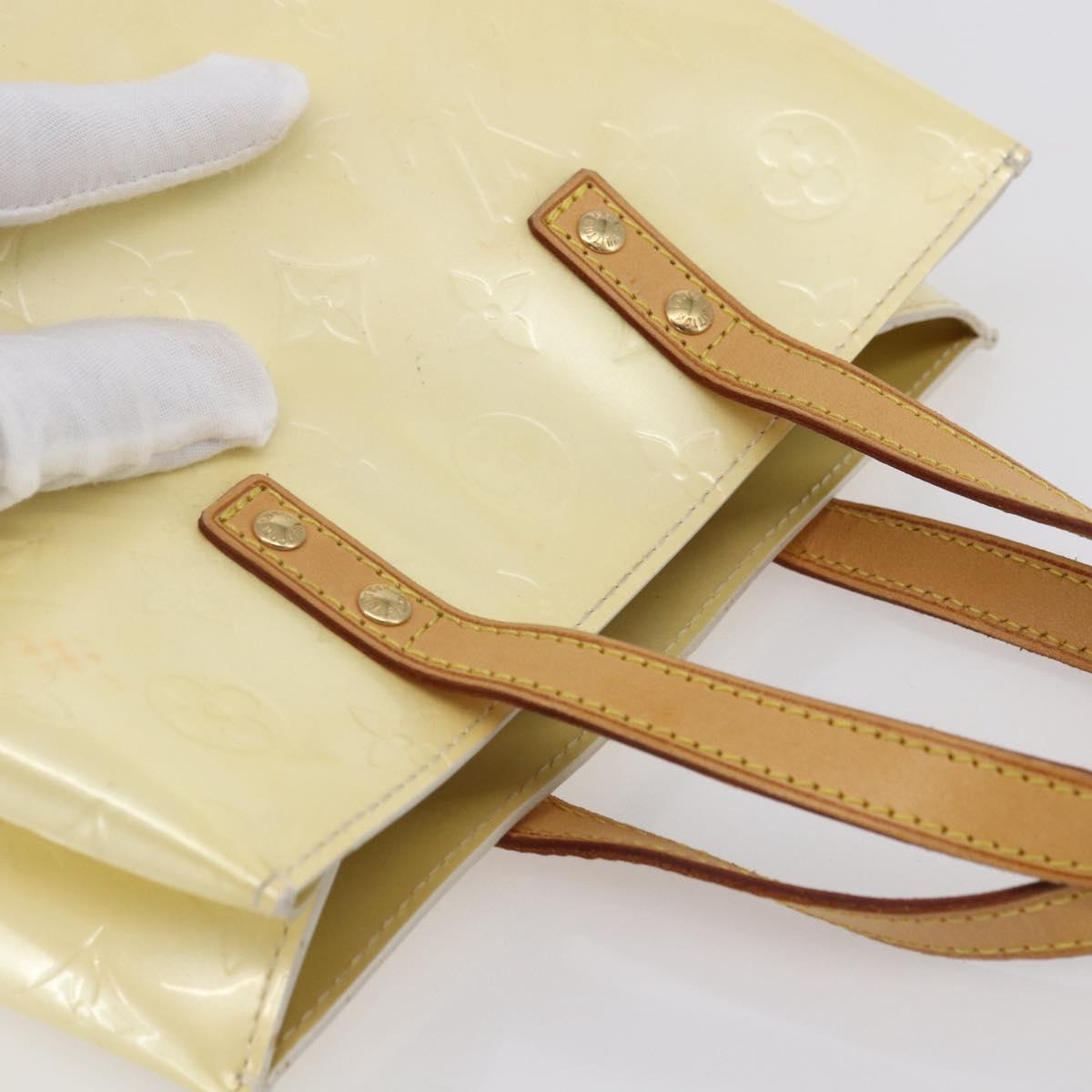 LOUIS VUITTON Monogram Vernis Reade PM Hand Bag Perle M91336 LV Auth ep12031