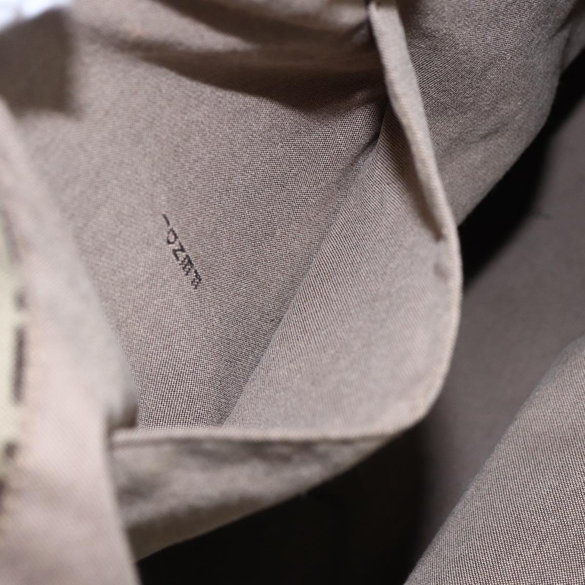 FENDI Zucchino Canvas Tote Bag Beige Gold Auth ep12032