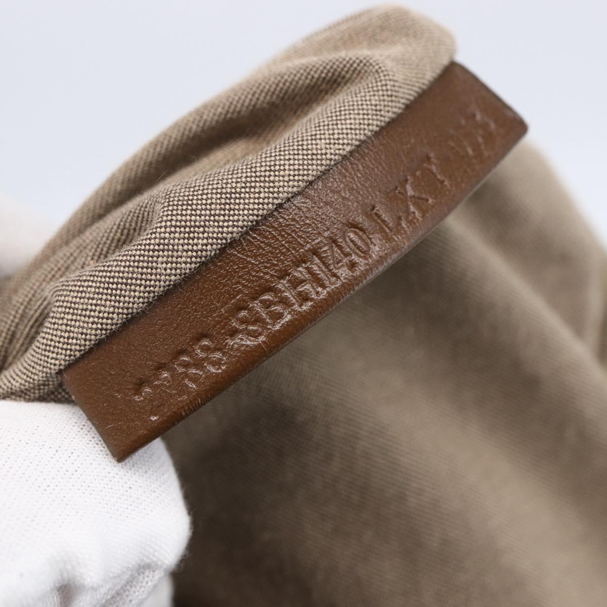 FENDI Zucchino Canvas Tote Bag Beige Gold Auth ep12032