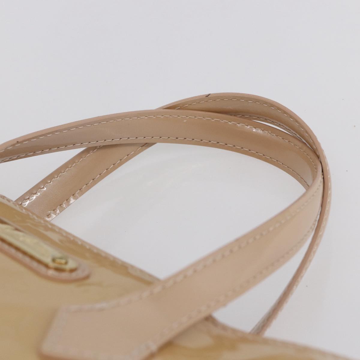 LOUIS VUITTON Vernis Wilshire PM Bag Rose Flow Lantern M91642 LV Auth ep12044