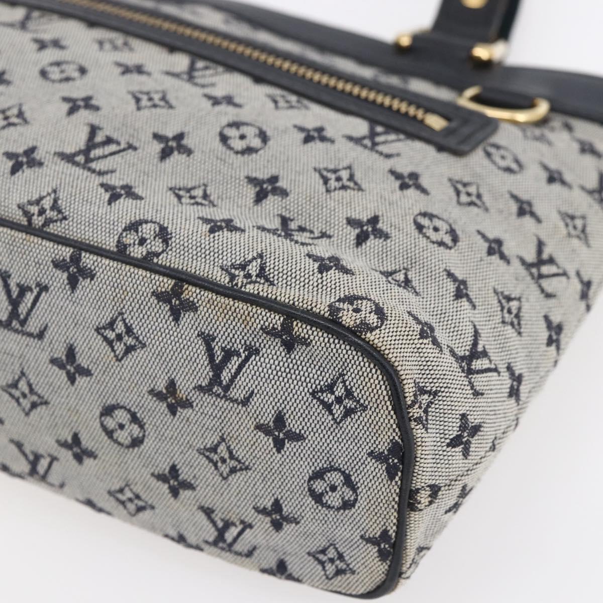 LOUIS VUITTON Monogram Mini Lucille PM Hand Bag Blue M92676 LV Auth ep12045