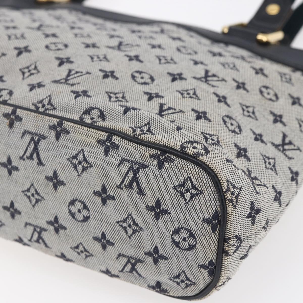 LOUIS VUITTON Monogram Mini Lucille PM Hand Bag Blue M92676 LV Auth ep12045