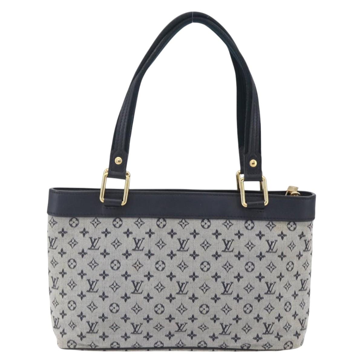LOUIS VUITTON Monogram Mini Lucille PM Hand Bag Blue M92676 LV Auth ep12045