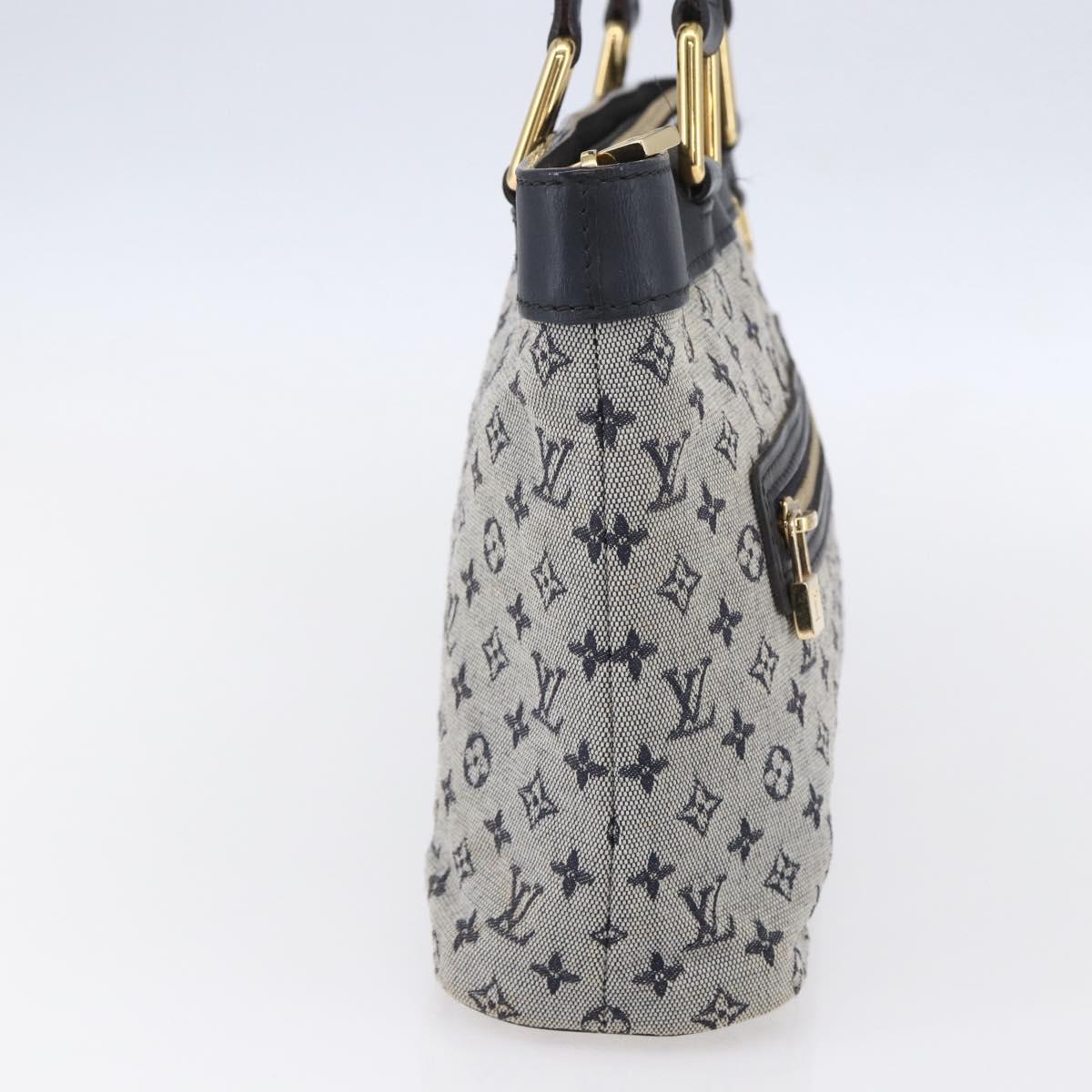 LOUIS VUITTON Monogram Mini Lucille PM Hand Bag Blue M92676 LV Auth ep12045